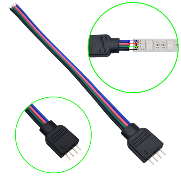 Dây hàn nối Led RGB 5050 3825 đầu đực