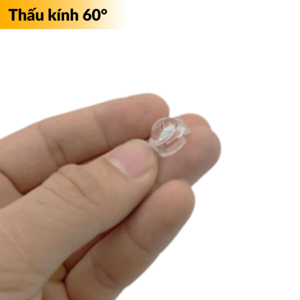 Thấu kính chóa đèn led 1W 3W acrylic trong suốt 60 độ