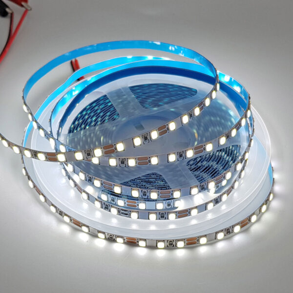 Led dây 2835 12V ánh sáng trắng 6000K 1 mét 120 bóng không phủ epoxy