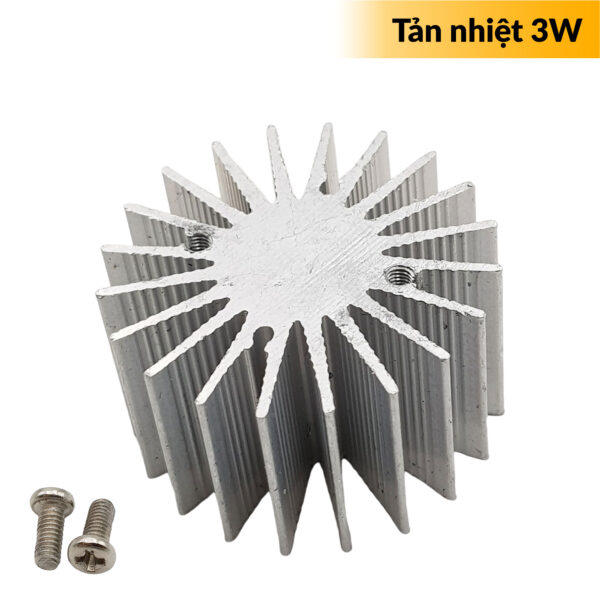 Nhôm tản nhiệt đèn led, Đường kính 36mm Độ dày 20mm 3W